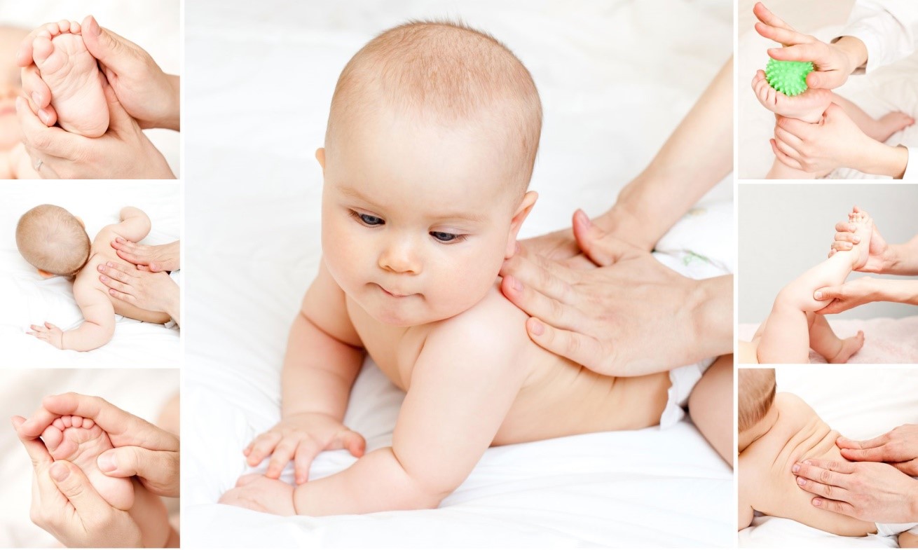 Детский массаж от трех месяцев  до одного года